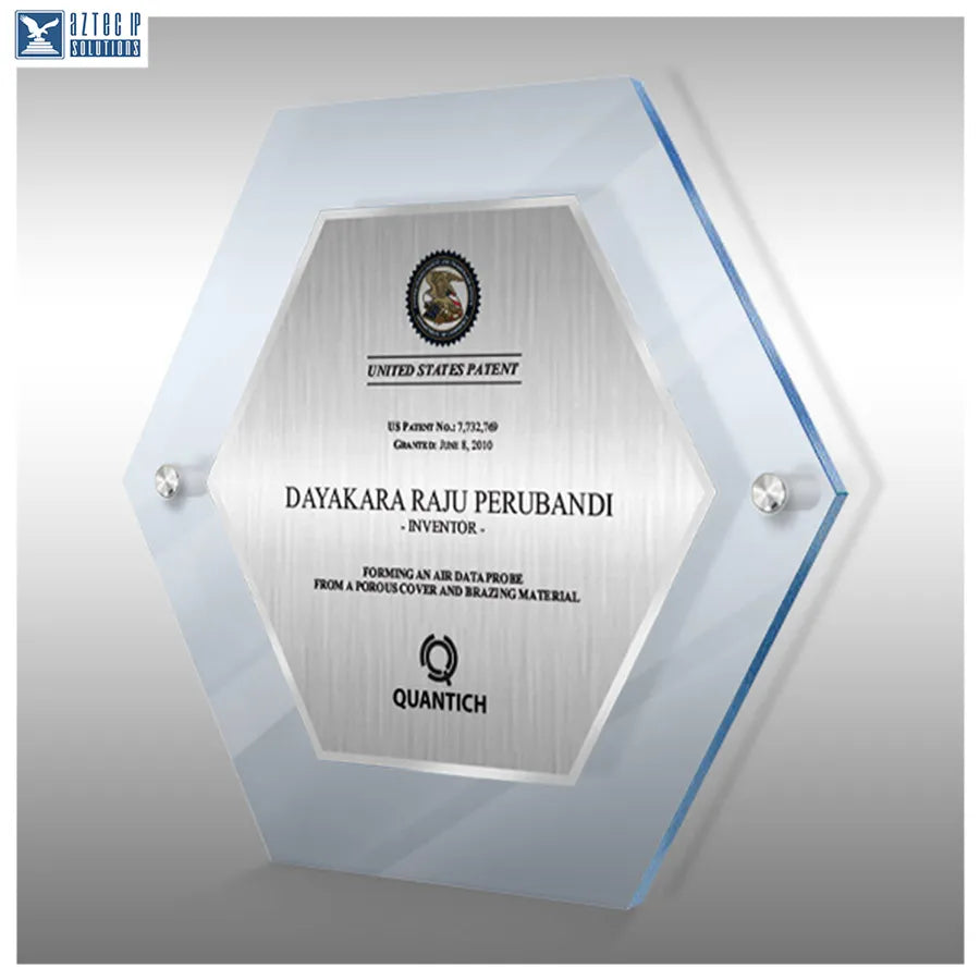 Lucite® hexagon plaque