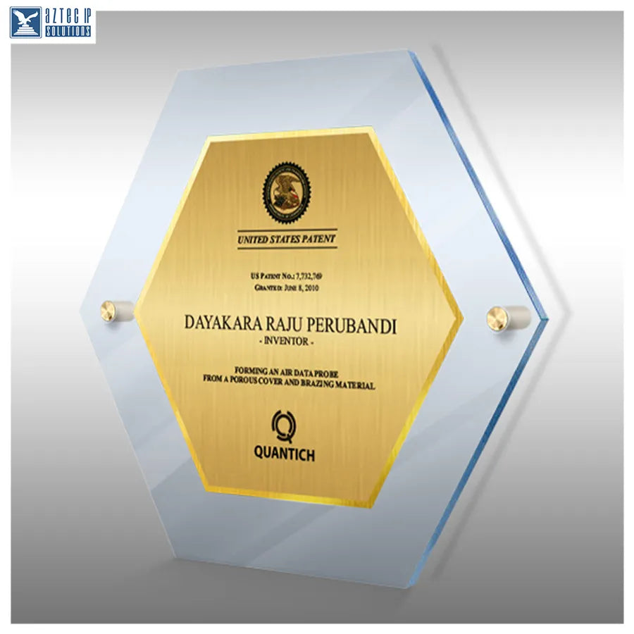 Inventor recognition plaque