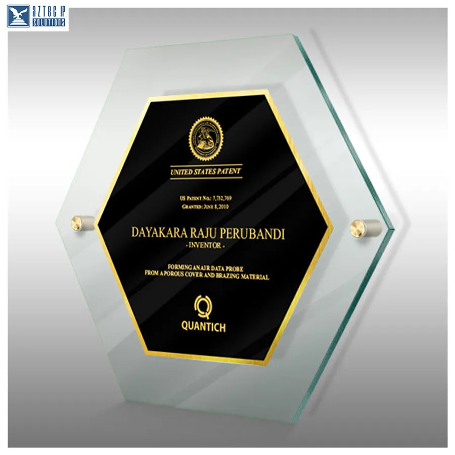 Hexagon recognition plaque
