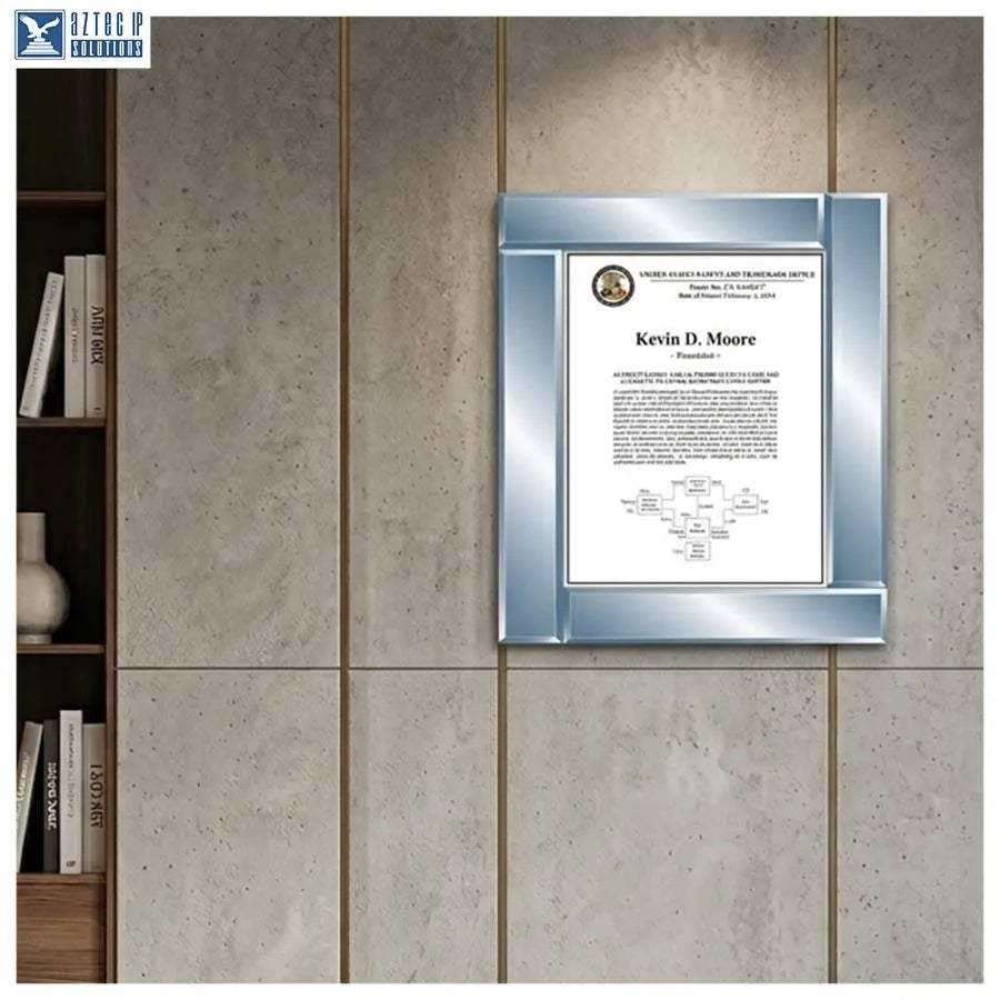 Office décor patent plaque
