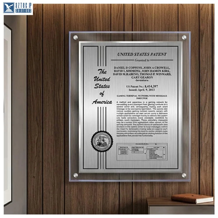 Modern wall-mounted plaque
