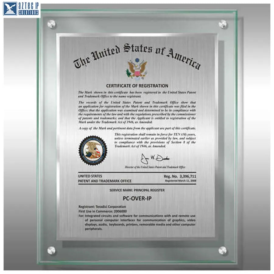 Lucite Trademark displays