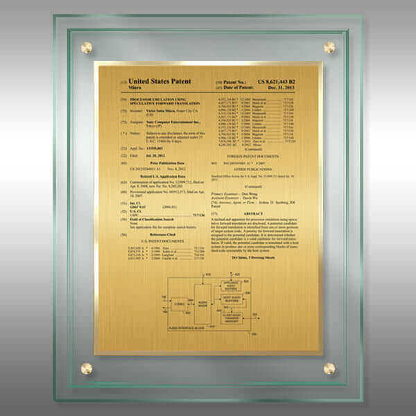 JD2-EZG15 Gold Patent grant