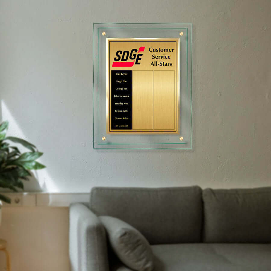 Perpetual Plaque - TransLucite® Double GreenEdge