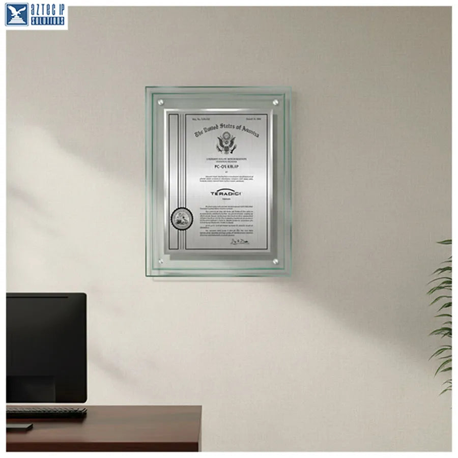 clear acrylic trademark plaques