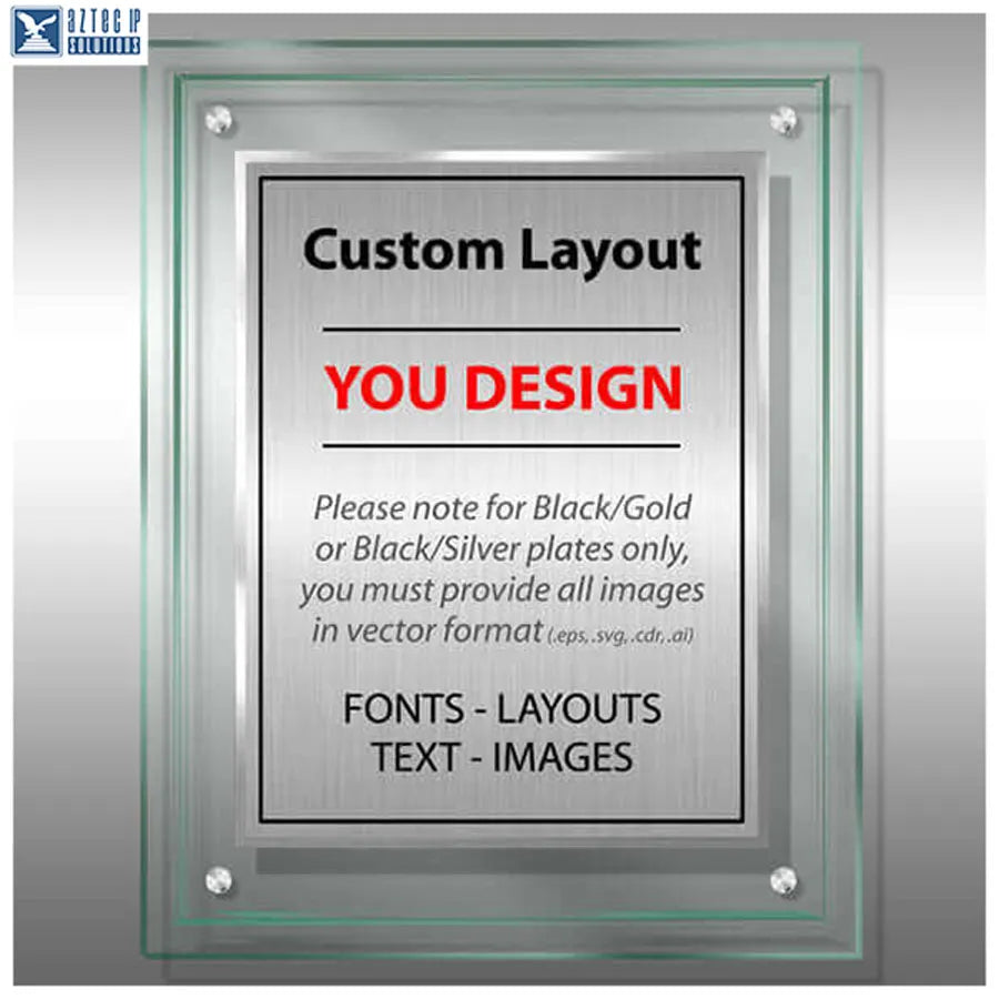 clear acrylic trademark plaques