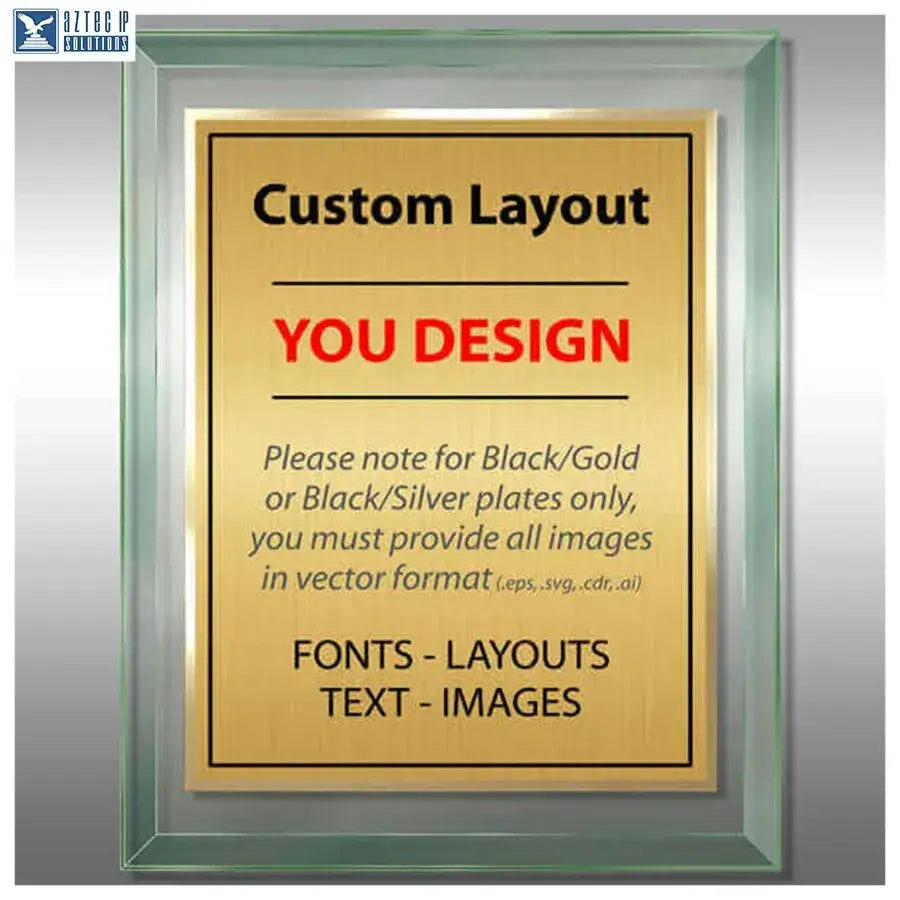 Plaque For Layout Layout 4 | Custom Layout - Custom patent plaque