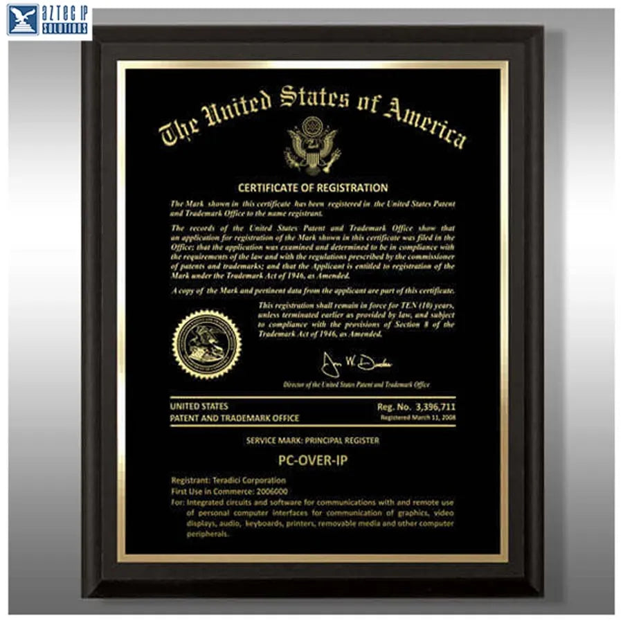 Wood Trademark Plaques