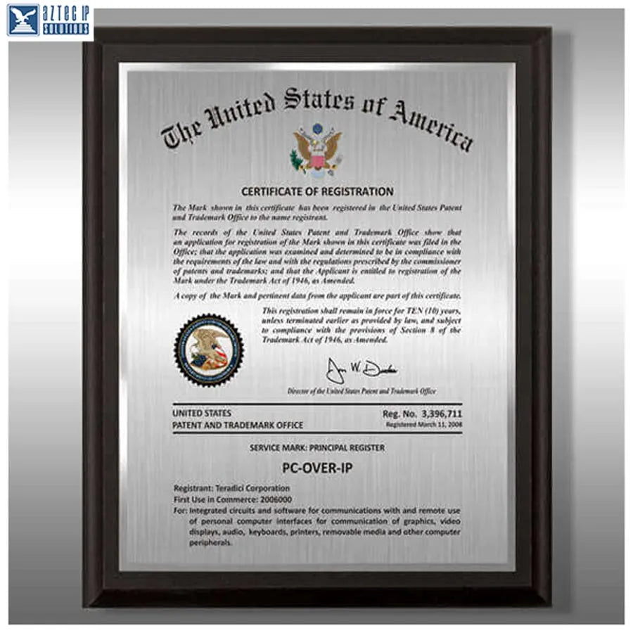 Wood Trademark Plaques