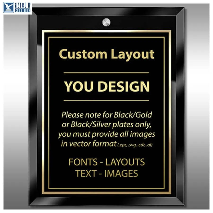 Layout 4 | Custom Layout - Custom engraved patent plaque