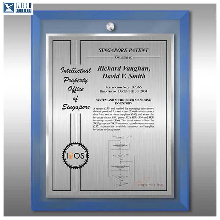 Layout 2 | Patent Certificate -Modern patent décor