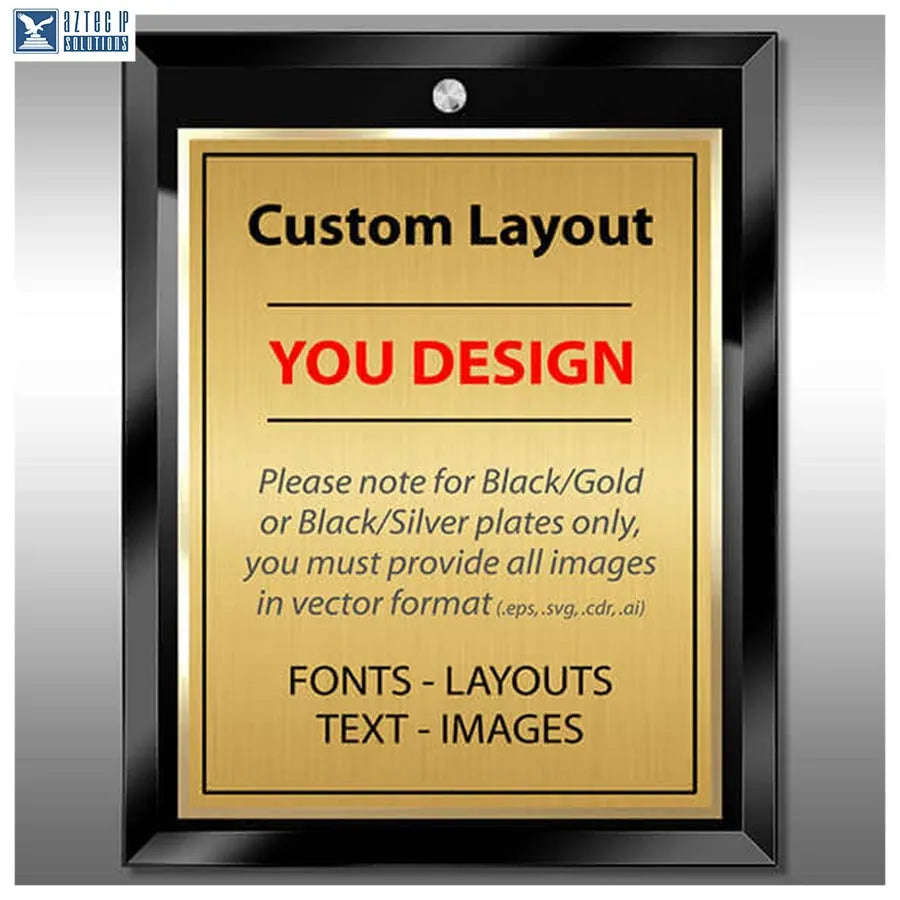 Layout 4 | Custom Layout - Custom patent plaque
