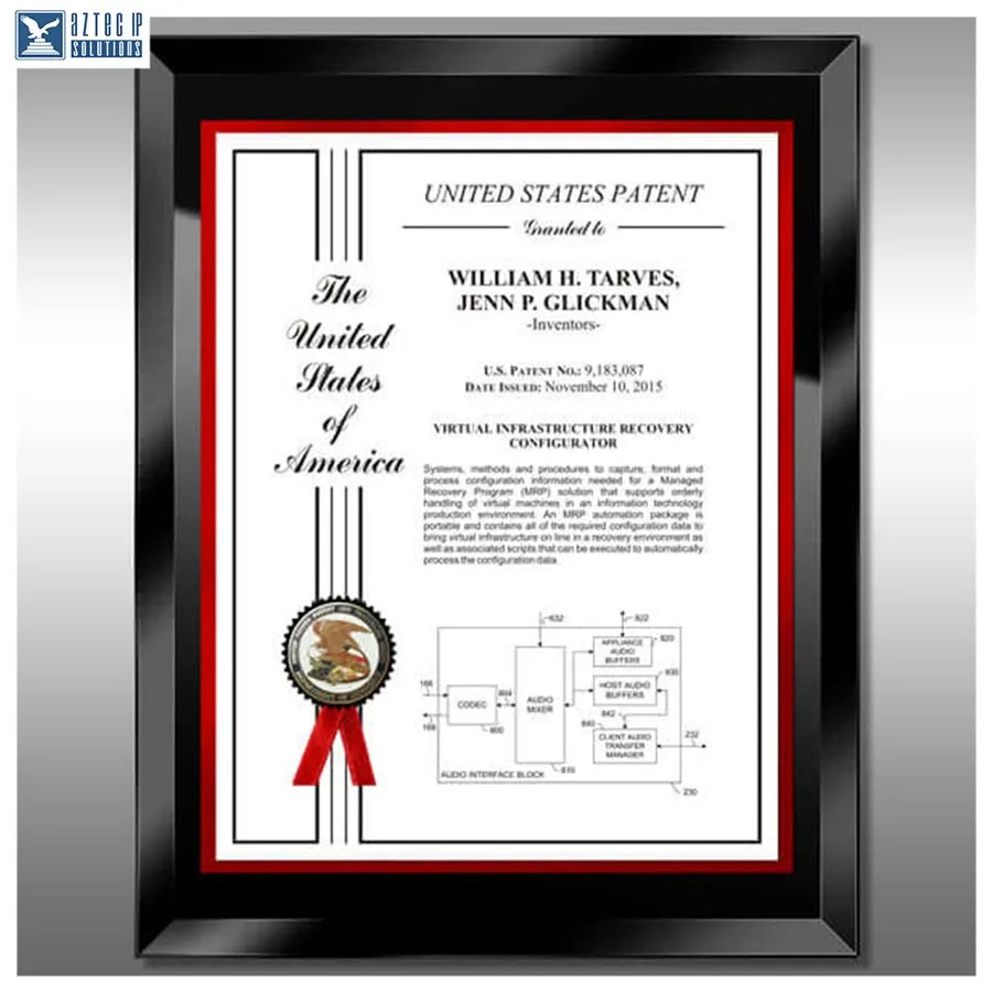 Glass patent display
