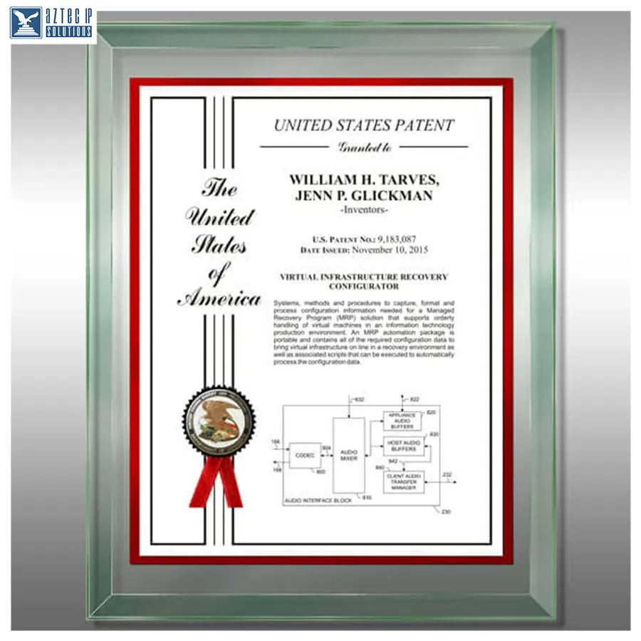 Modern patriotic plaque