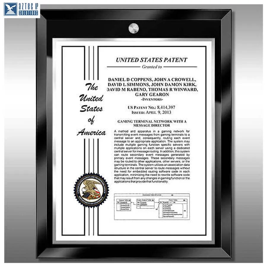 Layout 2 | Patent Certificate - Modern patent display