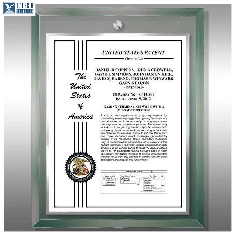 Layout 2 | Patent Certificate - Jade glass plaque