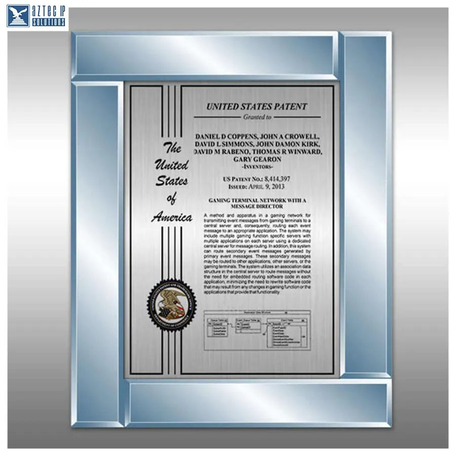 Layout 2 | Patent Certificate - glass award