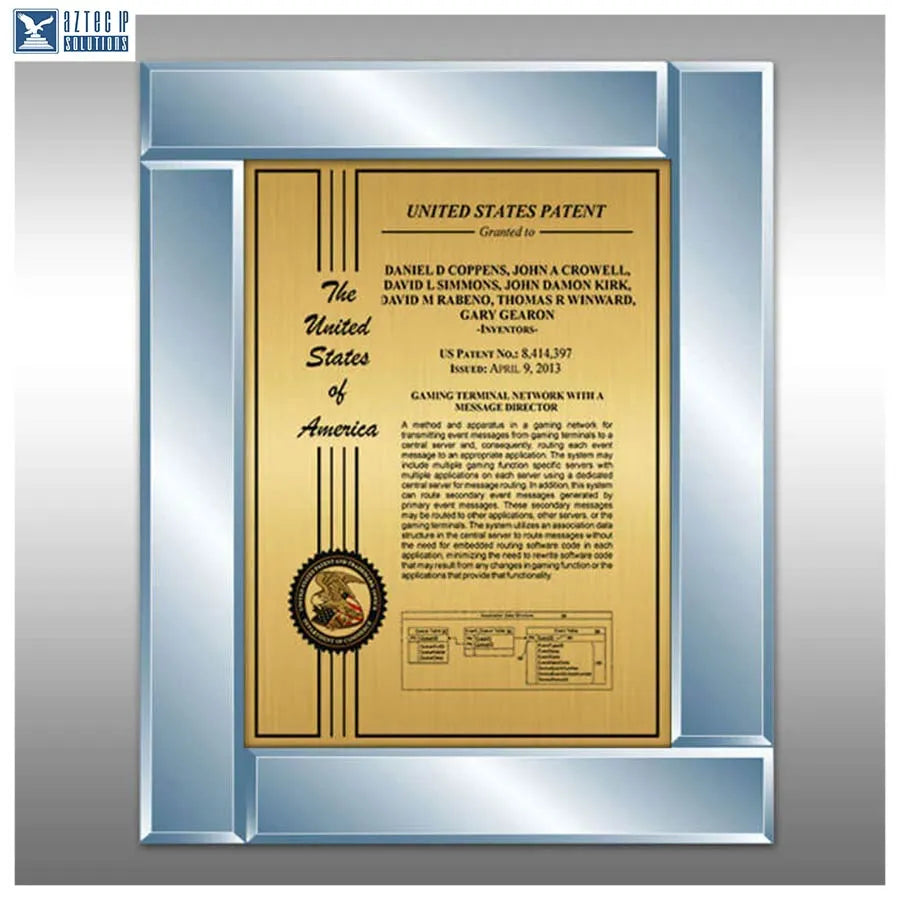 Layout 2 | Patent Certificate - glass award