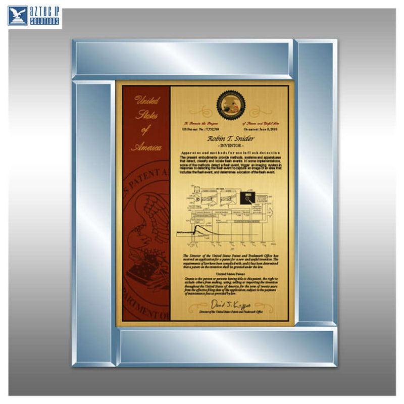 10th mil patent layout in gold