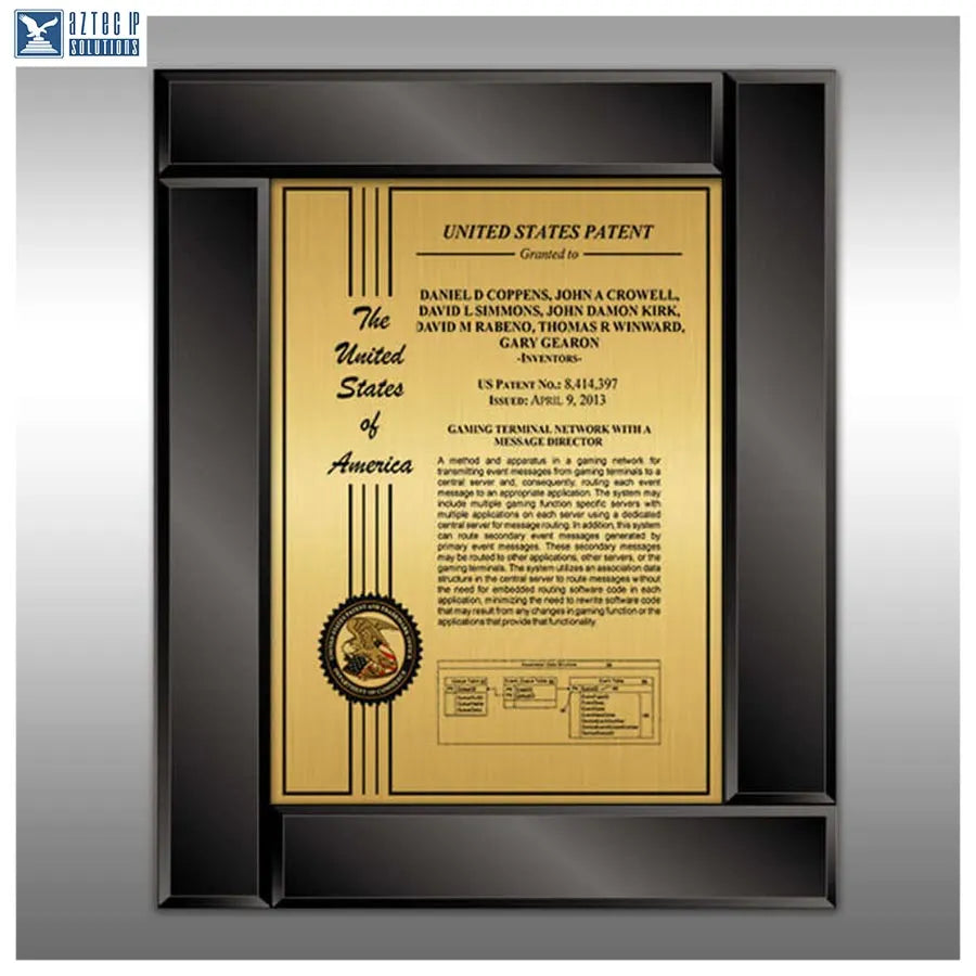 Layout 2 | Patent Certificate - Glass award