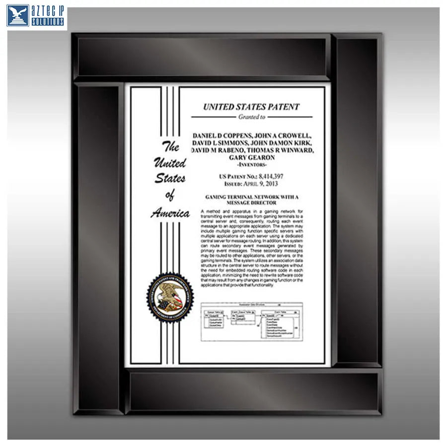 Layout 2 | Patent Certificate - Glass award