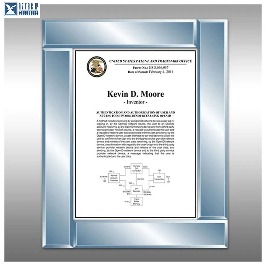 Layout 3 | Inventor Patent - IceBlue beveled plaque