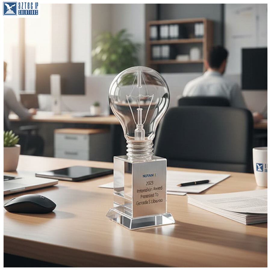 Crystal lightbulb award