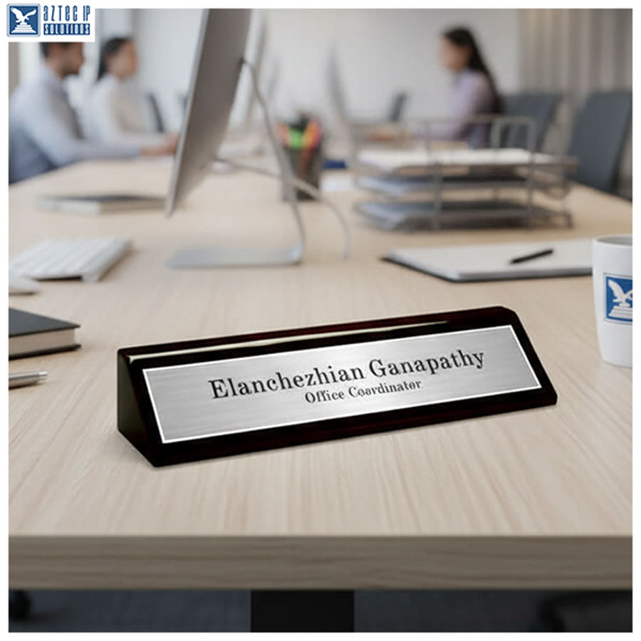 personalized office name plate