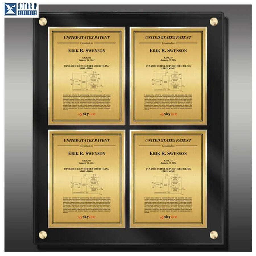 Layout 4 | International Patent - modern plaque