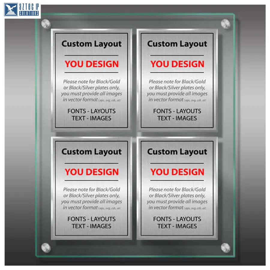 Layout 5 | Custom Layout - Lucite® panel plaque