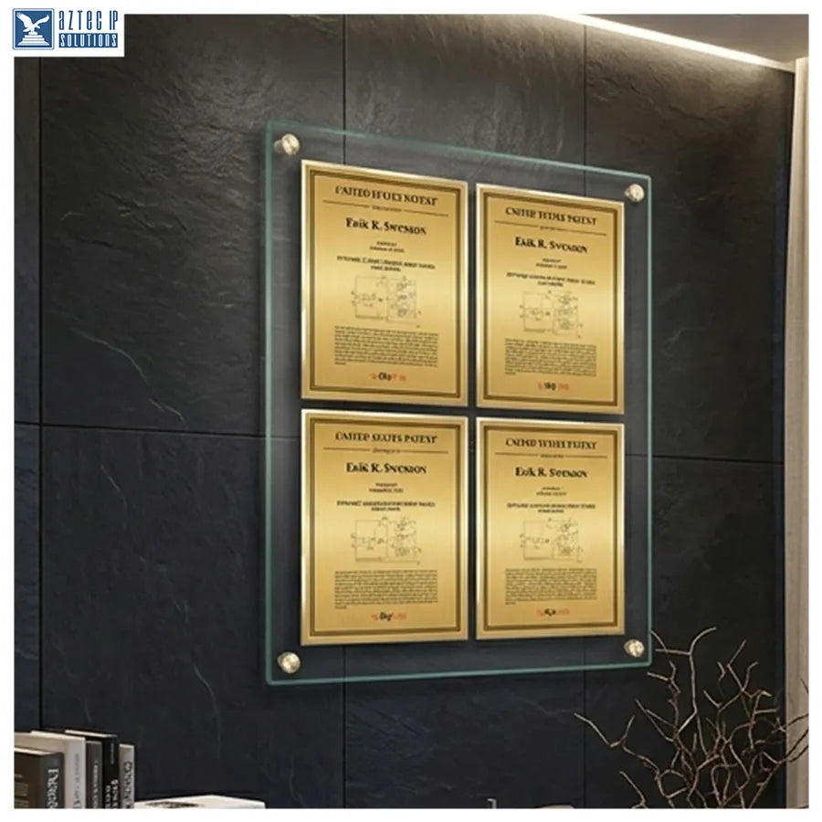 Patent wall display