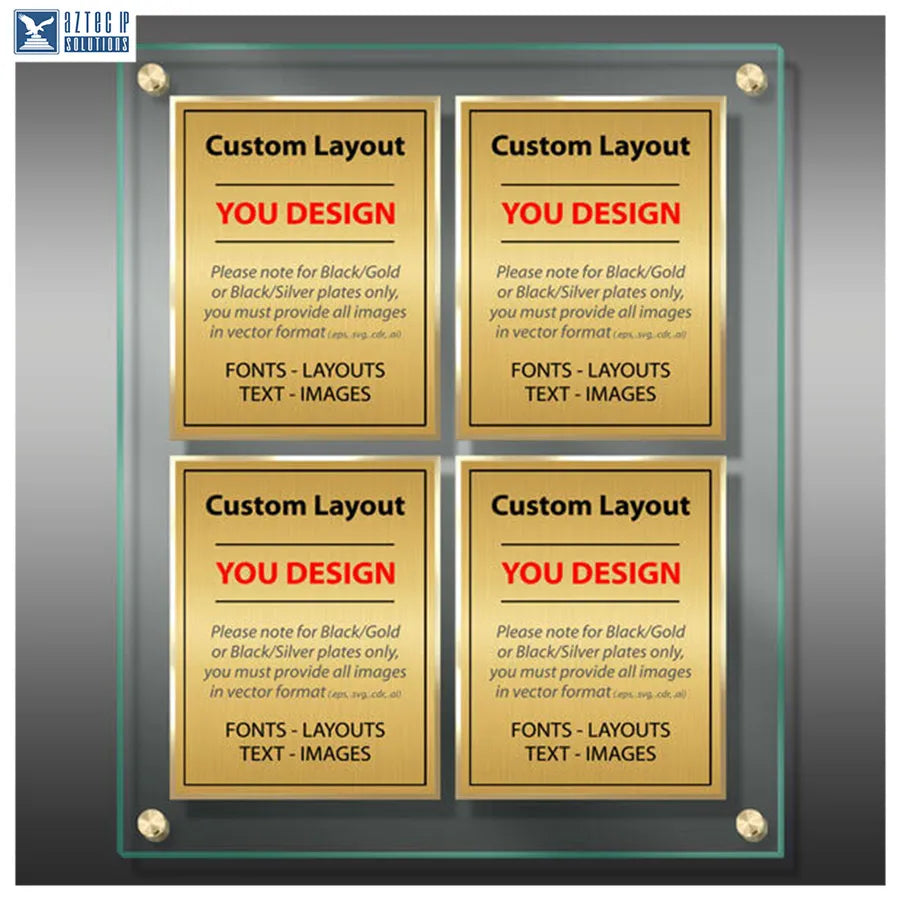 Layout 5 | Custom Layout - Lucite® panel plaque