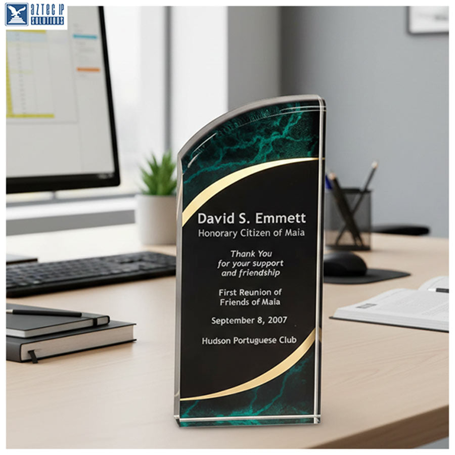 Personalized acrylic plaque