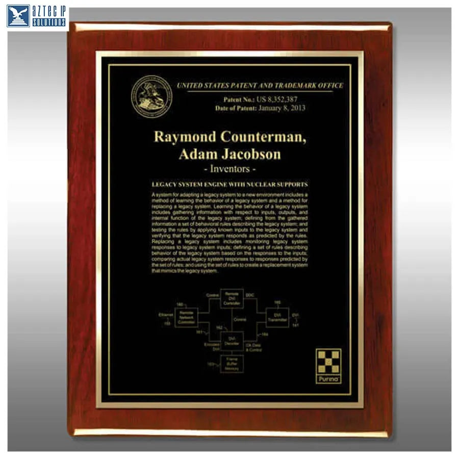 Layout 3 | Inventor Patent - Innovation award plaque