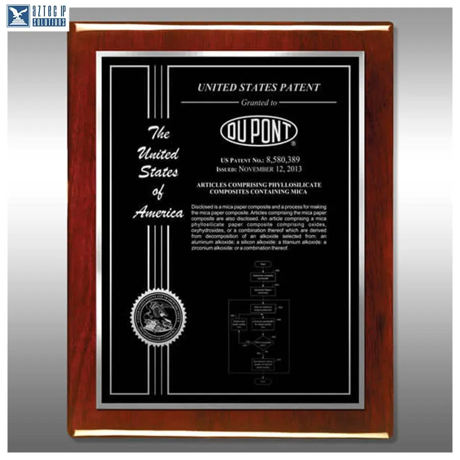 Layout 2 | Patent Certificate - Rosewood piano finish