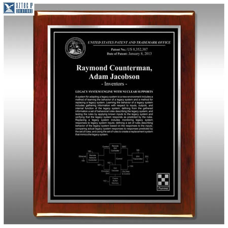 Layout 3 | Inventor Patent - Innovation award plaque