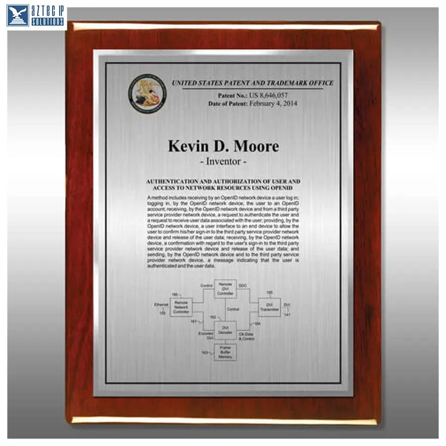 Layout 3 | Inventor Patent - Innovation award plaque