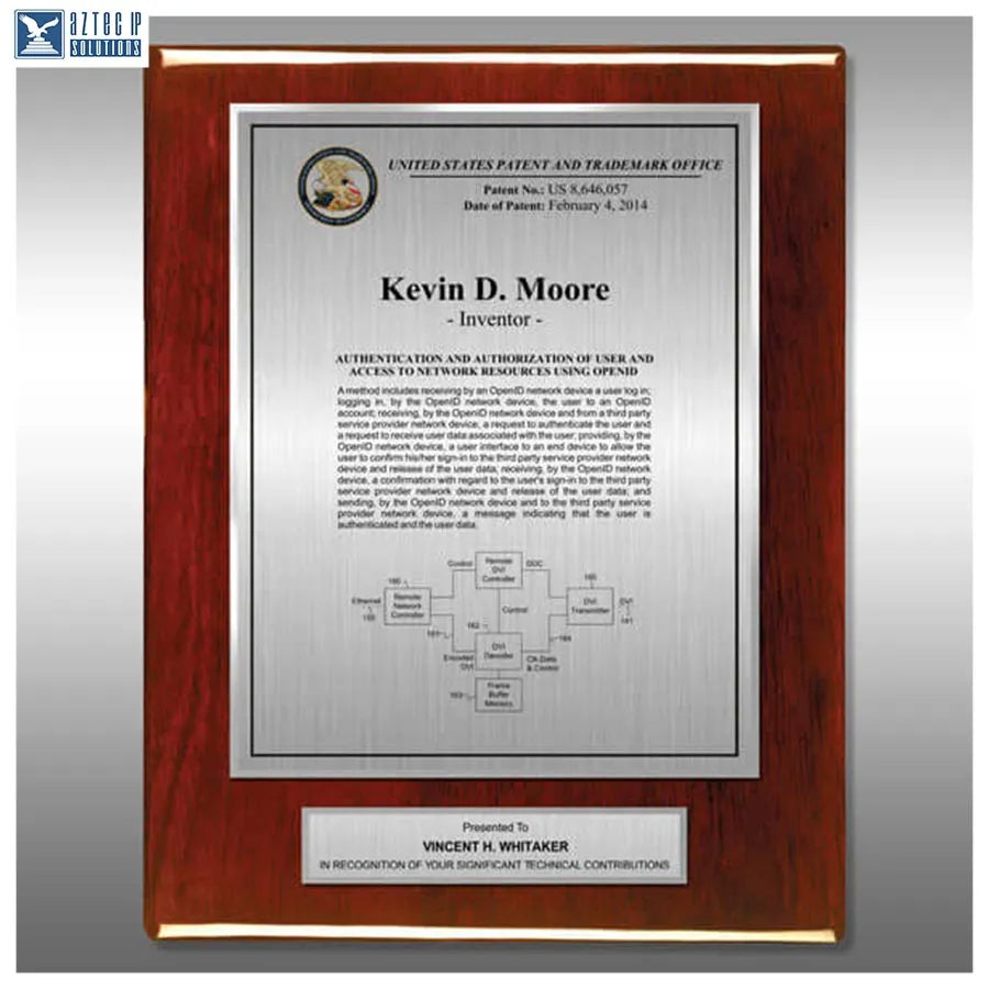 Layout 3 | Inventor Patent - Inventor achievement plaque