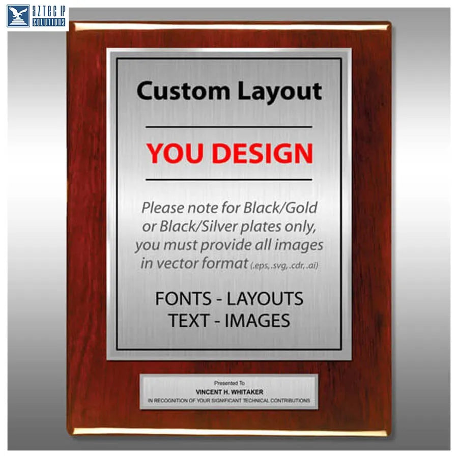 Layout 5 | Custom Layout - Custom engraved patent plaque