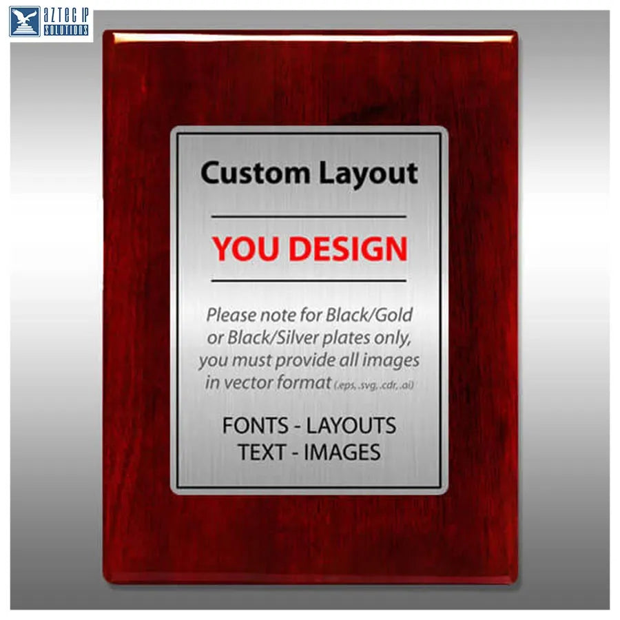 Layout 4 | Custom Layout - Custom patent plaque