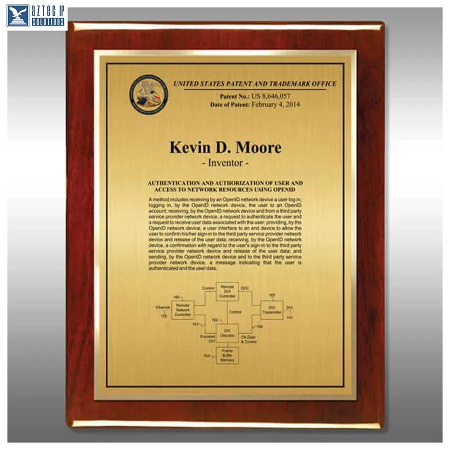 Layout 3 | Inventor Patent - Innovation award plaque