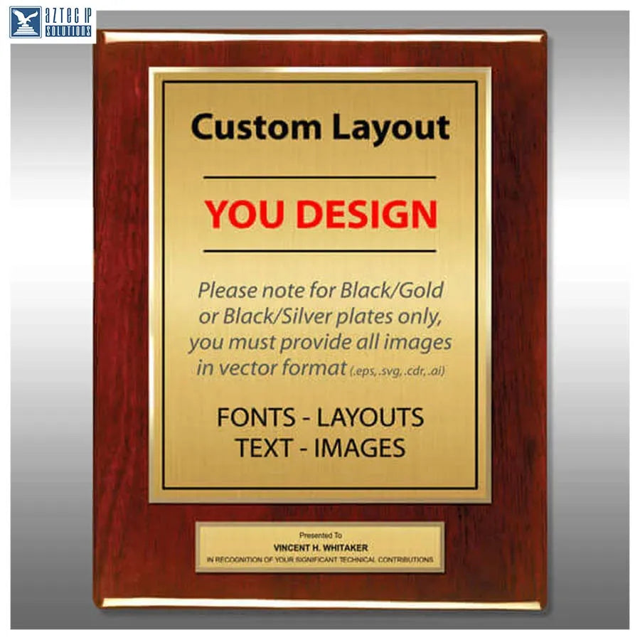 Layout 5 | Custom Layout - Custom engraved patent plaque