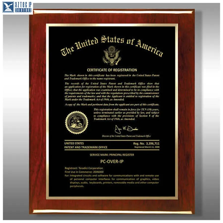 Wood Trademark Plaques