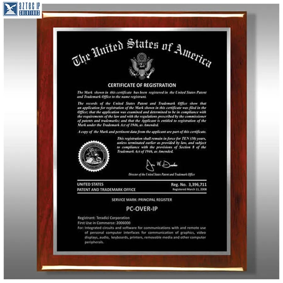 Wood Trademark Plaques