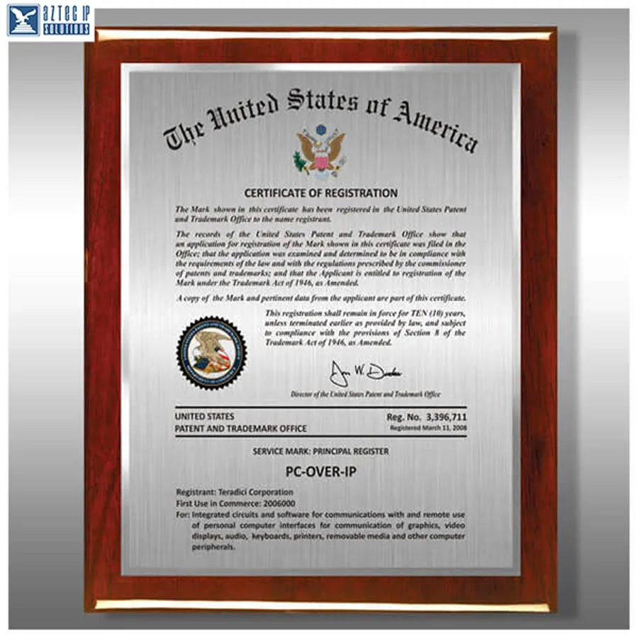 Wood Trademark Plaques