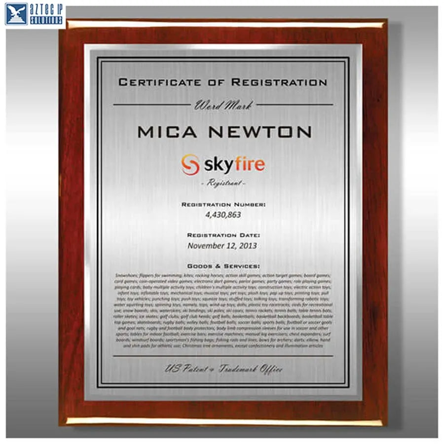 Wood Trademark Plaques