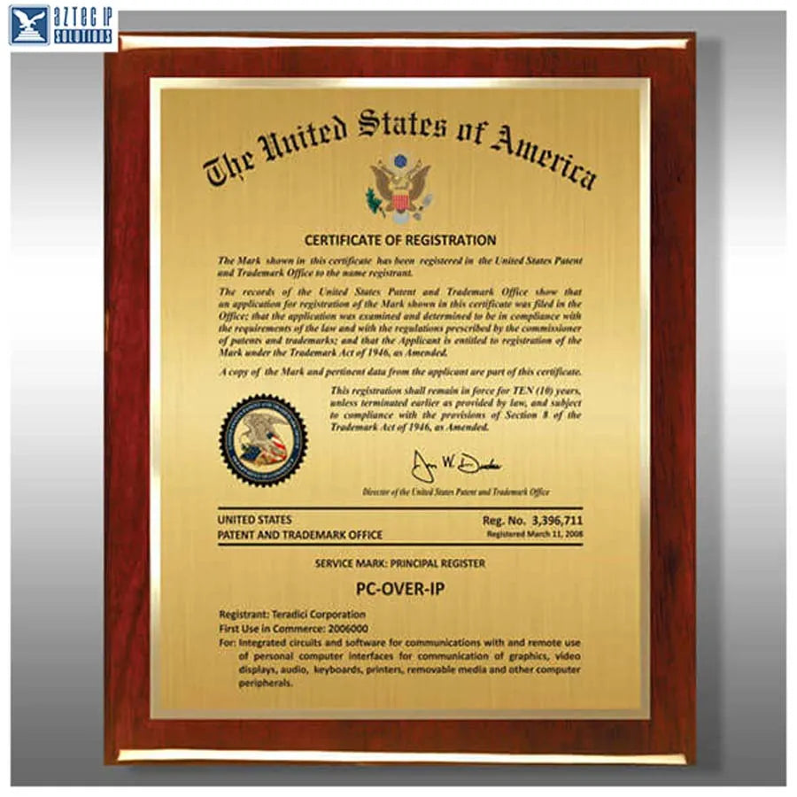 Wood Trademark Plaques