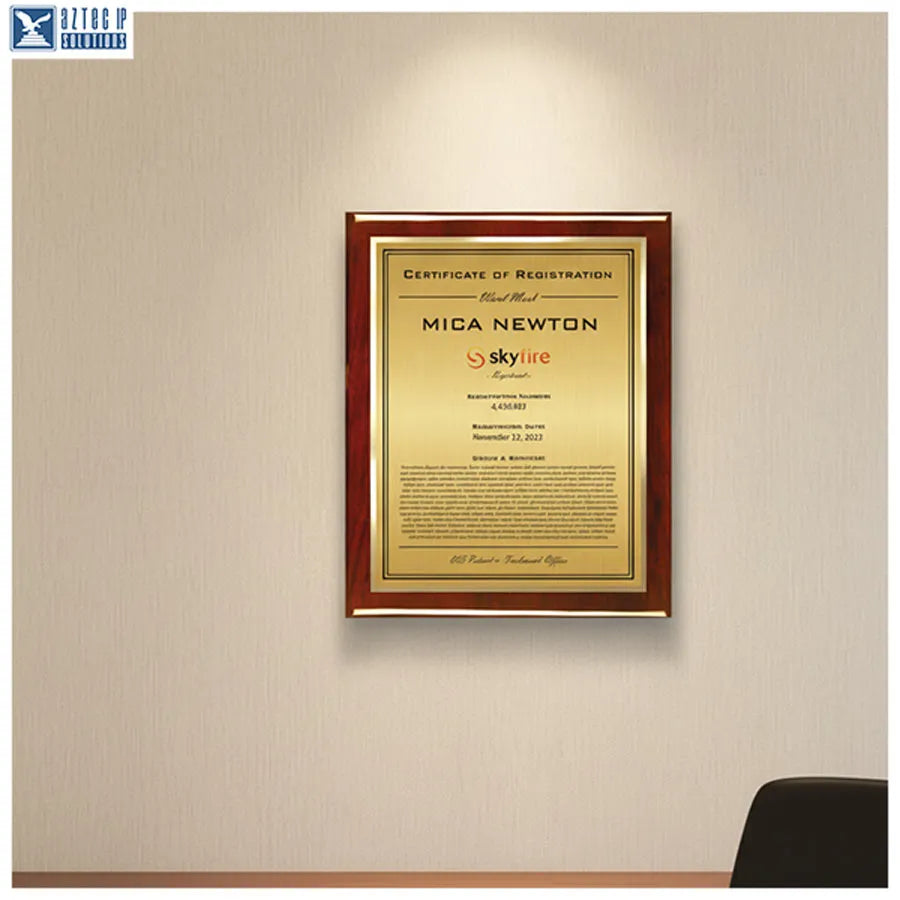 Wood Trademark Plaques