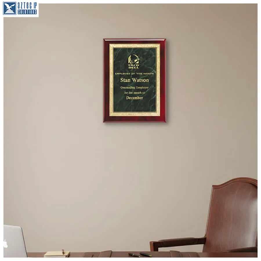 corporate award plaques