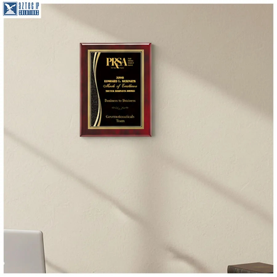 brass plated award